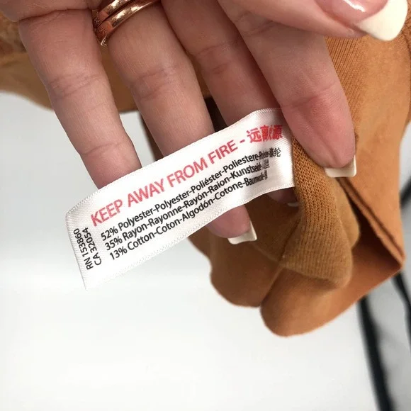 FREE PEOPLE Kelly Washed Cognac Sweatshirt Set Shorts Top Size Medium NEW - Picture 4 of 13